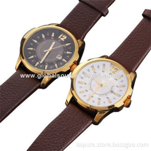 2014 Fashionable Men's Wristwatch with Japan Movement and Stainless Steel Back